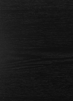 Seaford Wide Black Metal Bookcase with 4 Black Oak Shelves