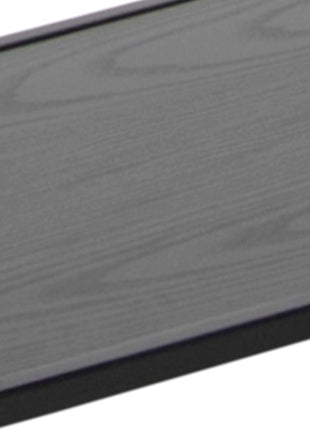Seaford Tall Black Metal Bookcase with 5 Black Shelves