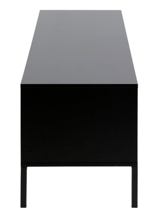 Seaford TV Unit 2 Doors 1 Drawer in Black & Oak