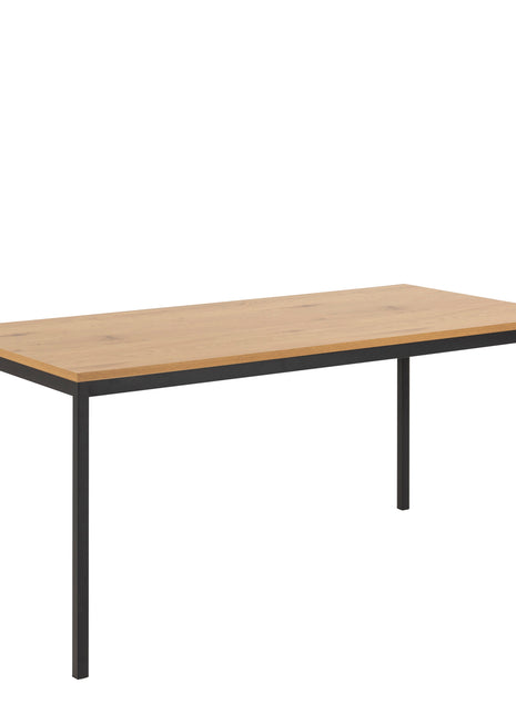 Seaford Dining Table in Black & Oak