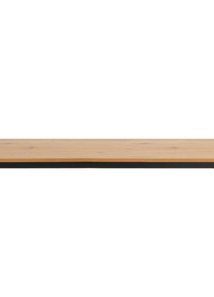 Seaford Dining Table in Black & Oak