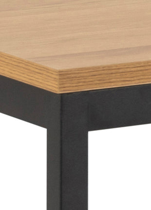 Seaford Dining Table in Black & Oak