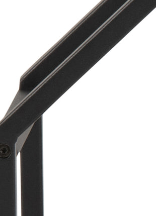 Seaford Octagonal Metal Wall Shelf in Black & Oak