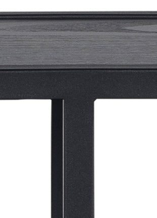 Seaford Octagonal Metal Wall Shelf in Black