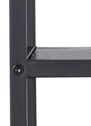 Seaford Octagonal Metal Wall Shelf in Black