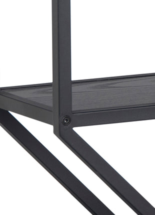 Seaford Octagonal Metal Wall Shelf in Black