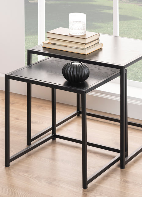 Seaford Nest of Tables in Ash Black