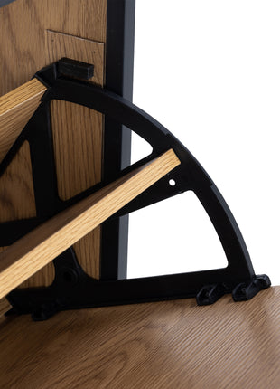 Seaford Shoe Cabinet in Black and Oak