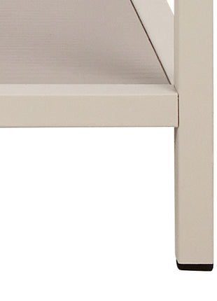 Seaford Wide Grey Steel Bookcase With 4 Grey Melamine Shelves