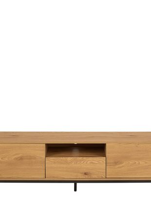 Seaford Tv Unit 2 Doors 1 Drawer in Matt Wild Oak