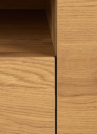 Seaford Tv Unit 2 Doors 1 Drawer in Matt Wild Oak