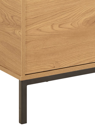 Seaford Tv Unit 2 Doors 1 Drawer in Matt Wild Oak