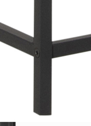 Seaford Tall Black Metal 2 Door Display Cabinet