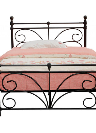 Separo Single Bed Black  - Including Budget Mattress