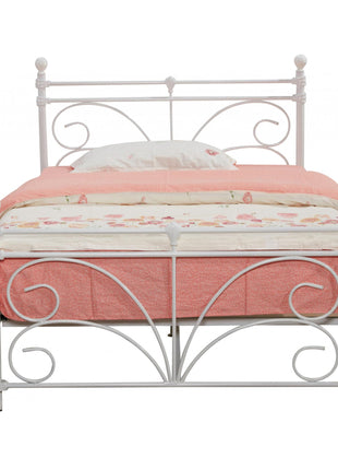 Separo Single Bed White - Including Budget Mattress