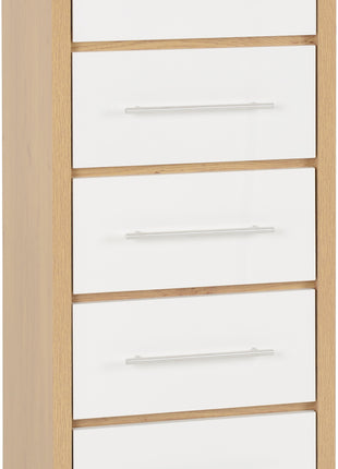 Seville 5 Drawer Narrow Chest