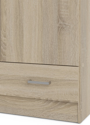 Space Wardrobe with 2 Doors + 1 Drawer in Oak 1750