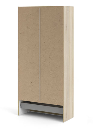 Space Wardrobe with 2 Doors + 1 Drawer in Oak 1750