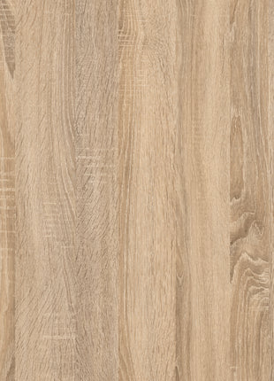 Line Wardrobe with 3 Doors 6 Drawers in Oak with White High Gloss