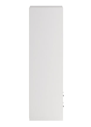 Line Wardrobe with 2 Sliding Doors and 4 Drawers, White