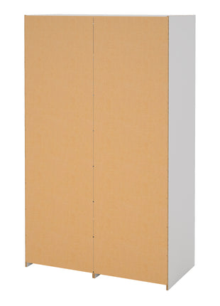 Line Wardrobe with 2 Sliding Doors and 4 Drawers, White