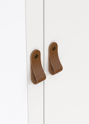 Barcelona Wardrobe with 1 door + 1 mirror door + 2 drawers White