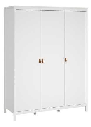 Barcelona Wardrobe with 3 Doors in White