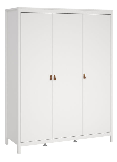 Barcelona Wardrobe with 3 Doors in White