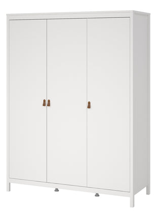 Barcelona Wardrobe with 3 Doors in White