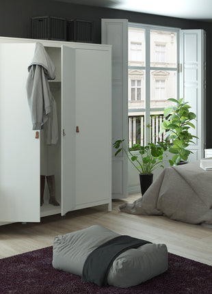 Barcelona Wardrobe with 3 Doors in White