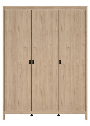 Barcelona Wardrobe with 3 Doors in Jackson Hickory Oak
