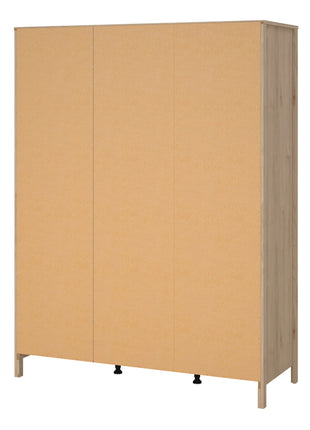 Barcelona Wardrobe with 3 Doors in Jackson Hickory Oak