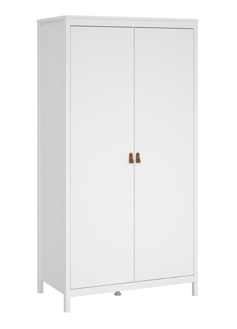 Barcelona Wardrobe with 2 Doors in White