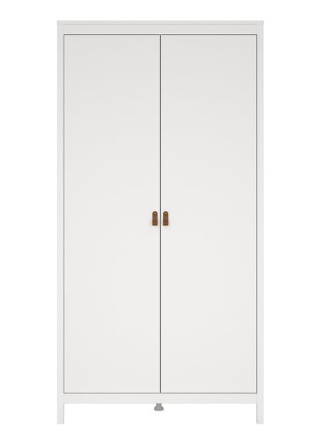 Barcelona Wardrobe with 2 Doors in White