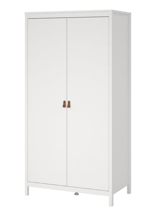 Barcelona Wardrobe with 2 Doors in White