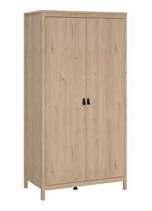 Barcelona Wardrobe with 2 Doors in Jackson Hickory Oak