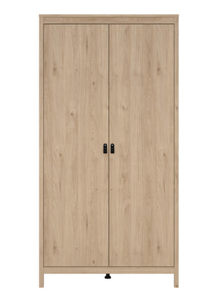 Barcelona Wardrobe with 2 Doors in Jackson Hickory Oak