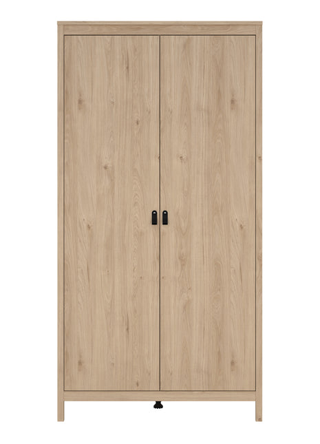 Barcelona Wardrobe with 2 Doors in Jackson Hickory Oak