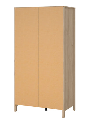 Barcelona Wardrobe with 2 Doors in Jackson Hickory Oak