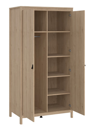 Barcelona Wardrobe with 2 Doors in Jackson Hickory Oak