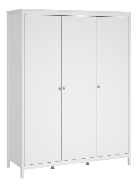 Madrid Wardrobe with 3 Doors in White