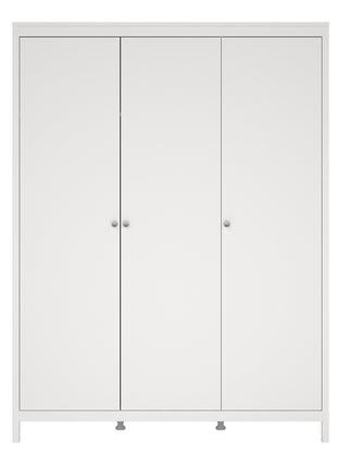 Madrid Wardrobe with 3 Doors in White