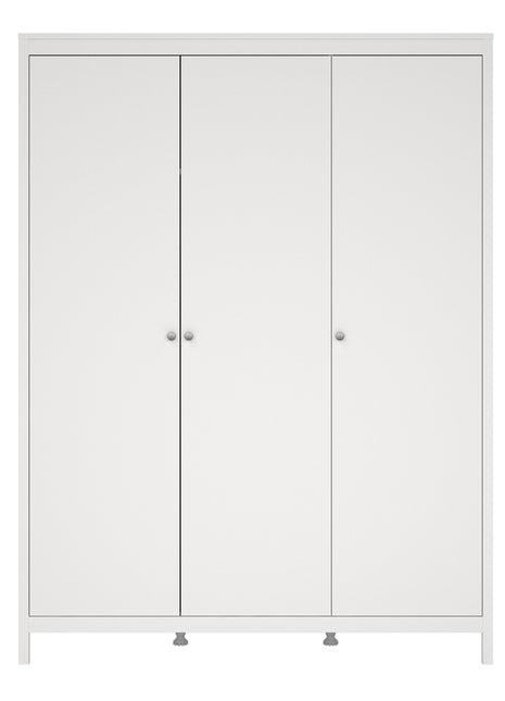 Madrid Wardrobe with 3 Doors in White