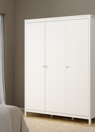 Madrid Wardrobe with 3 Doors in White