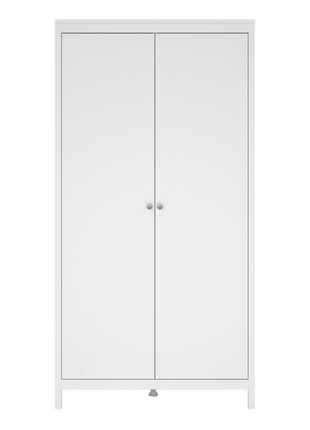 Madrid Wardrobe with 2 Doors in White