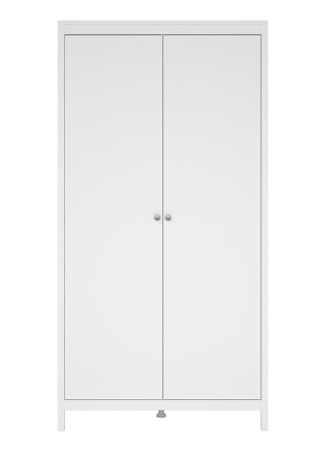 Madrid Wardrobe with 2 Doors in White