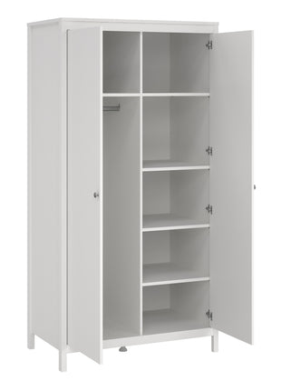 Madrid Wardrobe with 2 Doors in White