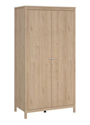 Madrid Wardrobe with 2 Doors in Jackson Hickory Oak