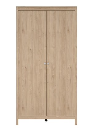 Madrid Wardrobe with 2 Doors in Jackson Hickory Oak