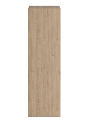 Line Wardrobe with 2 Sliding Doors 1 Sliding Door with Mirror in Jackson Hickory Oak